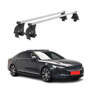 Barres de toit transversales pour Volvo S90 2017-2025 Acier Gris