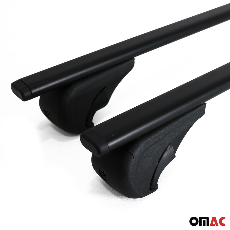 Barres de toit transversales pour Audi A4 B8 Allroad 2009-2016 Fer Noir