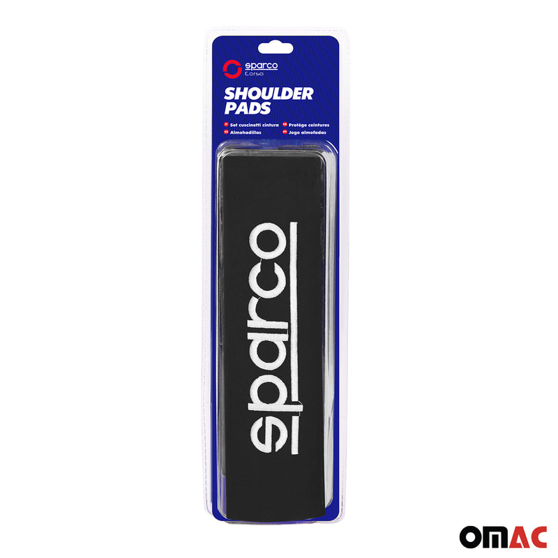 SPARCO coussin de ceinture deux coussinet de ceinture de sécurité en noir