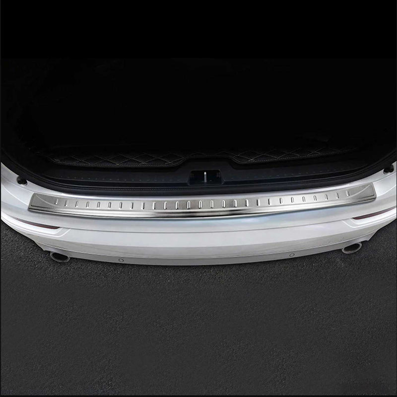 Protection seuil coffre pare-chocs pour Volvo XC90 2015-2020 inox Brossé