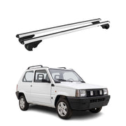 Barres de toit Transversales pour Fiat Panda I Hatchback 1980-2003 TÜV Gris 2Pcs