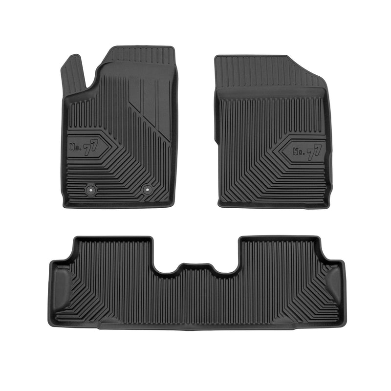 Tapis de Sol de Voiture pour Peugeot Partner I 1996-2008 TPE Imperméable 3Pcs