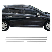 Garniture de Fenêtre pour Peugeot 207 HB 2006-2012 Acier Inox 4Pcs