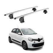 Barres de toit transversales Alu pour Renault Twingo III 2014-2024 TÜV Gris 2Pcs