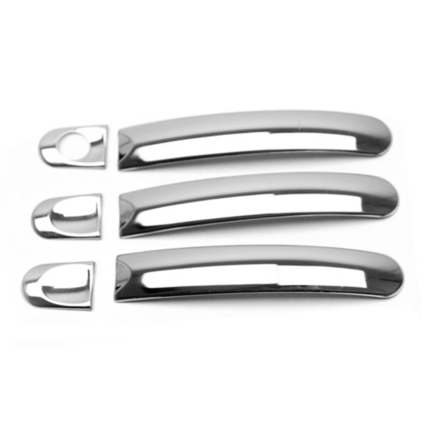 Couverture poignée de porte pour VW Caddy 2003-2015 3 Portes Acier Argent 6Pcs