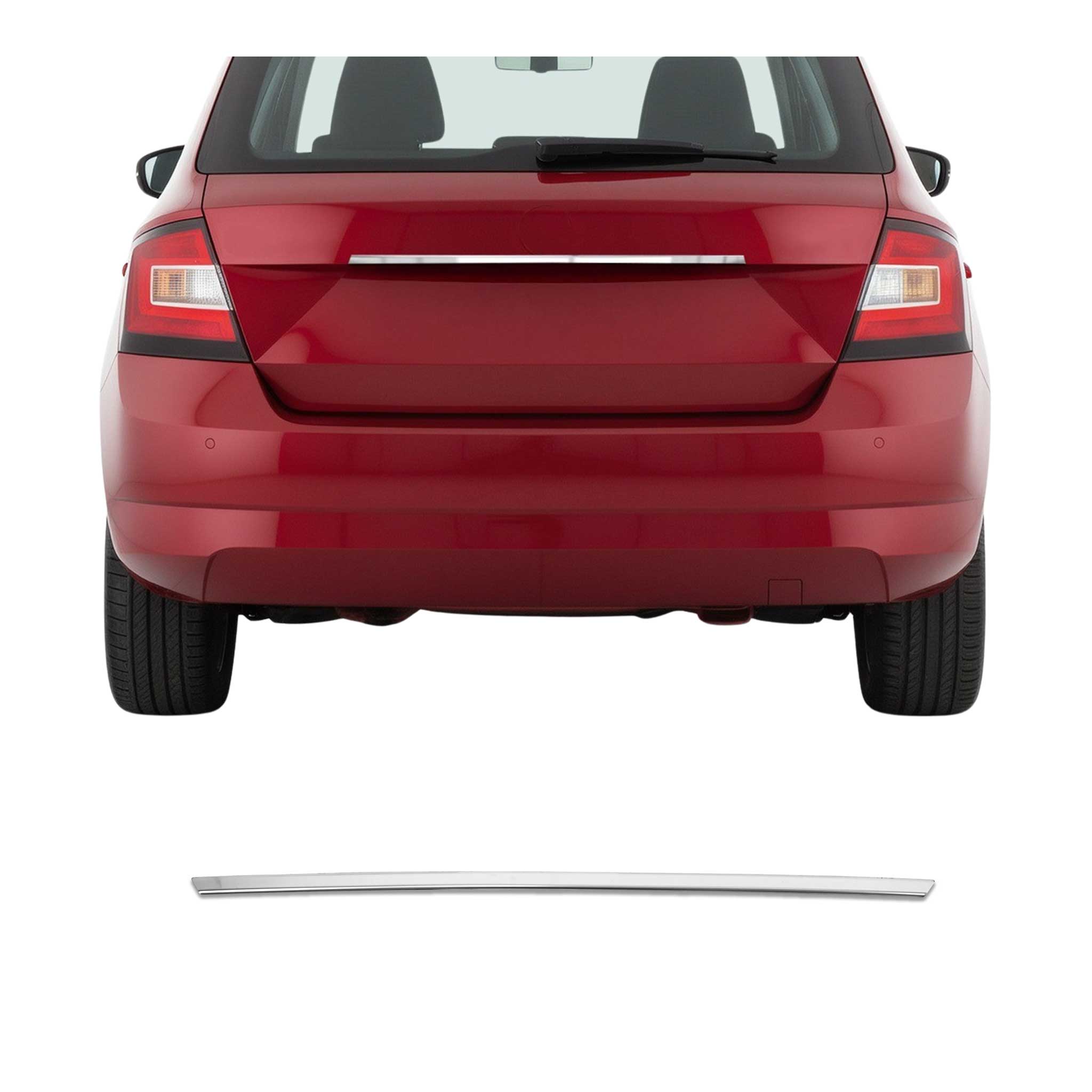 Garniture de Hayon Coffre pour Skoda Fabia 2015-2021 acier inox