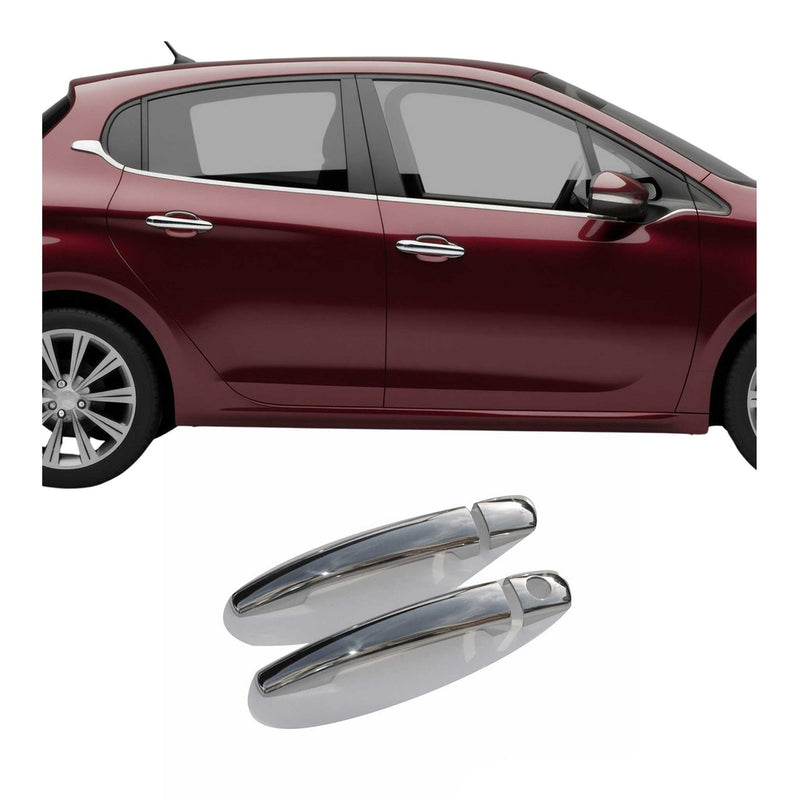 Couverture de poignée de porte pour Citroen C4 2004-2024 en Acier Inoxydable