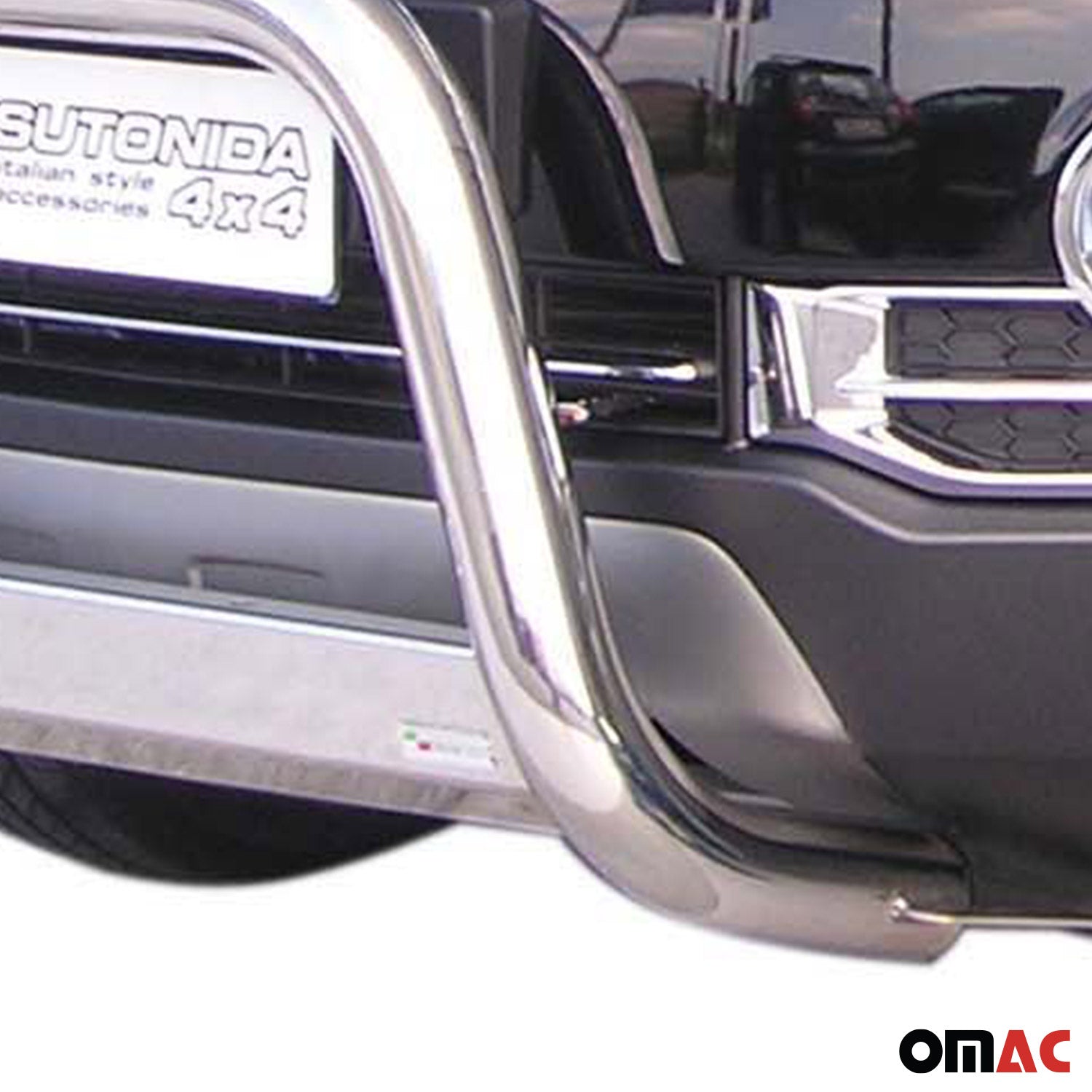 Pare-buffle Avant pour Chevrolet Captiva 2006-2010 63 mm en Acier Gris
