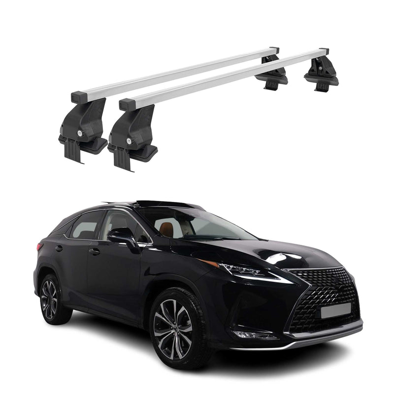 Barres de toit transversales pour Lexus RX AL20 2015-2019 Acier Gris