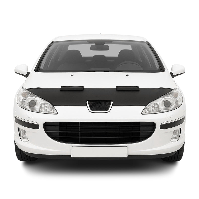 Protège Capot pour Peugeot 407 2004–2011 Masque de voiture vinyle Noir