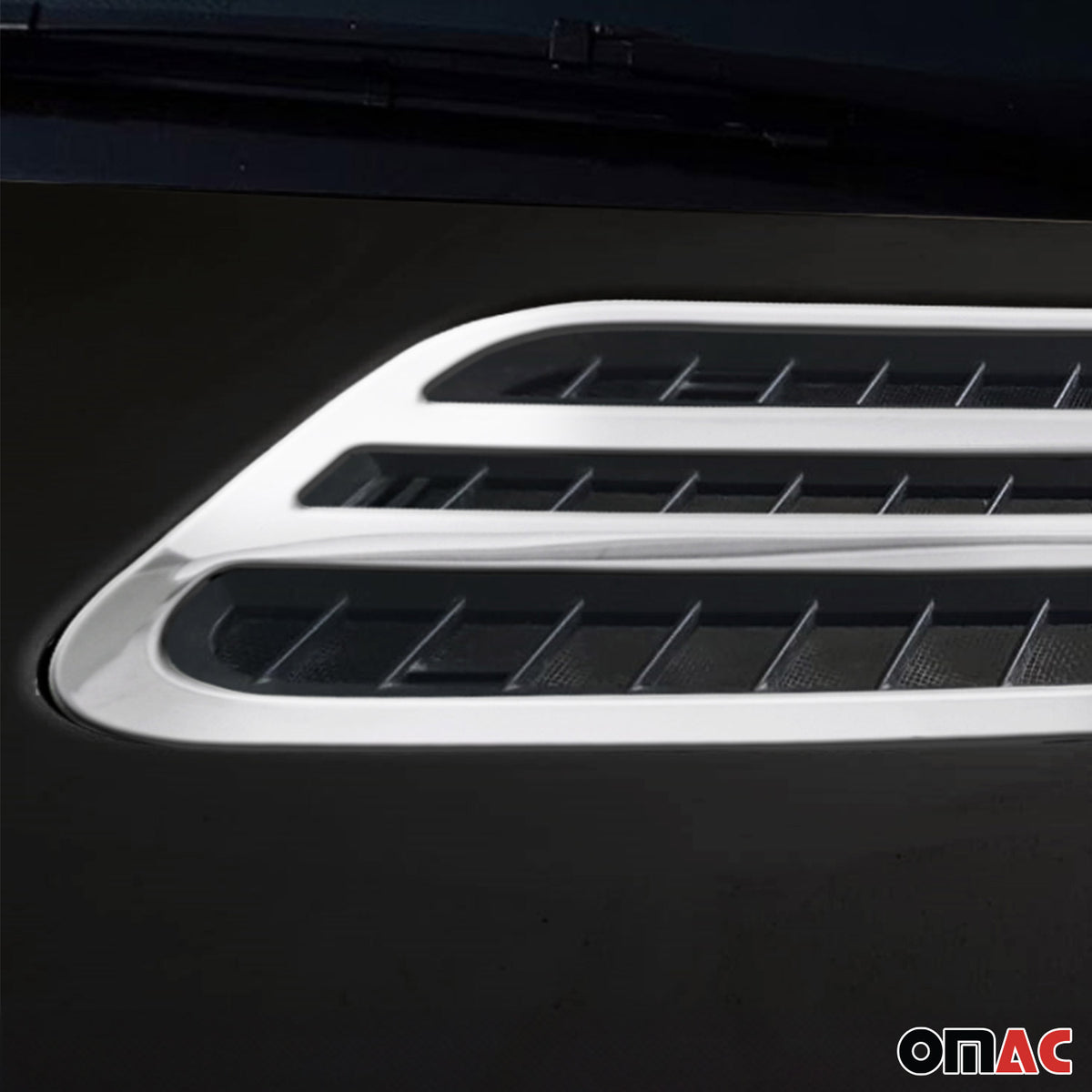 Écopes de Capot pour Mercedes Sprinter 2018-2026 Chromé 2Pcs