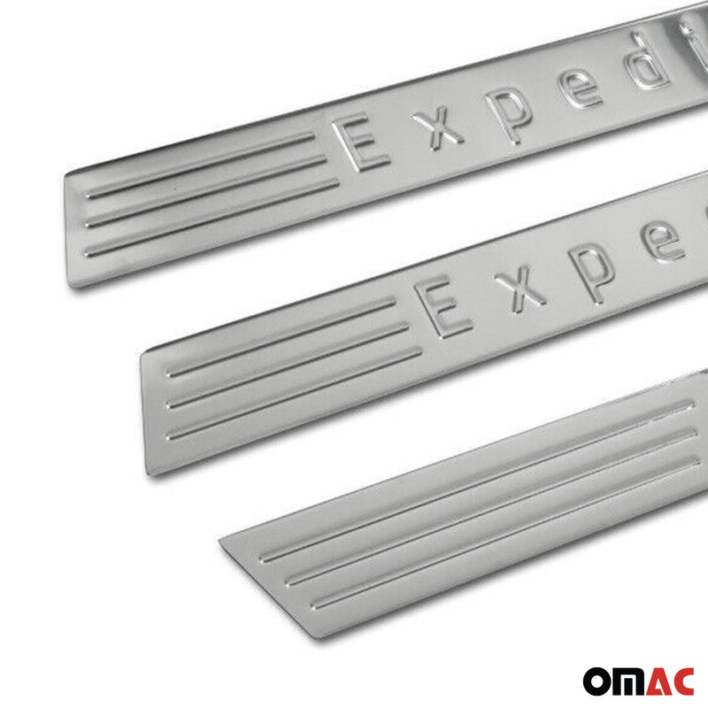 Seuils de porte pour Opel Meriva & Zafira Expedition en acier inox Chromé