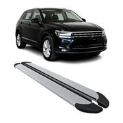 Marchepieds Latéraux pour VW Tiguan Allspace 2016-2023 Aluminium Argent 2Pcs