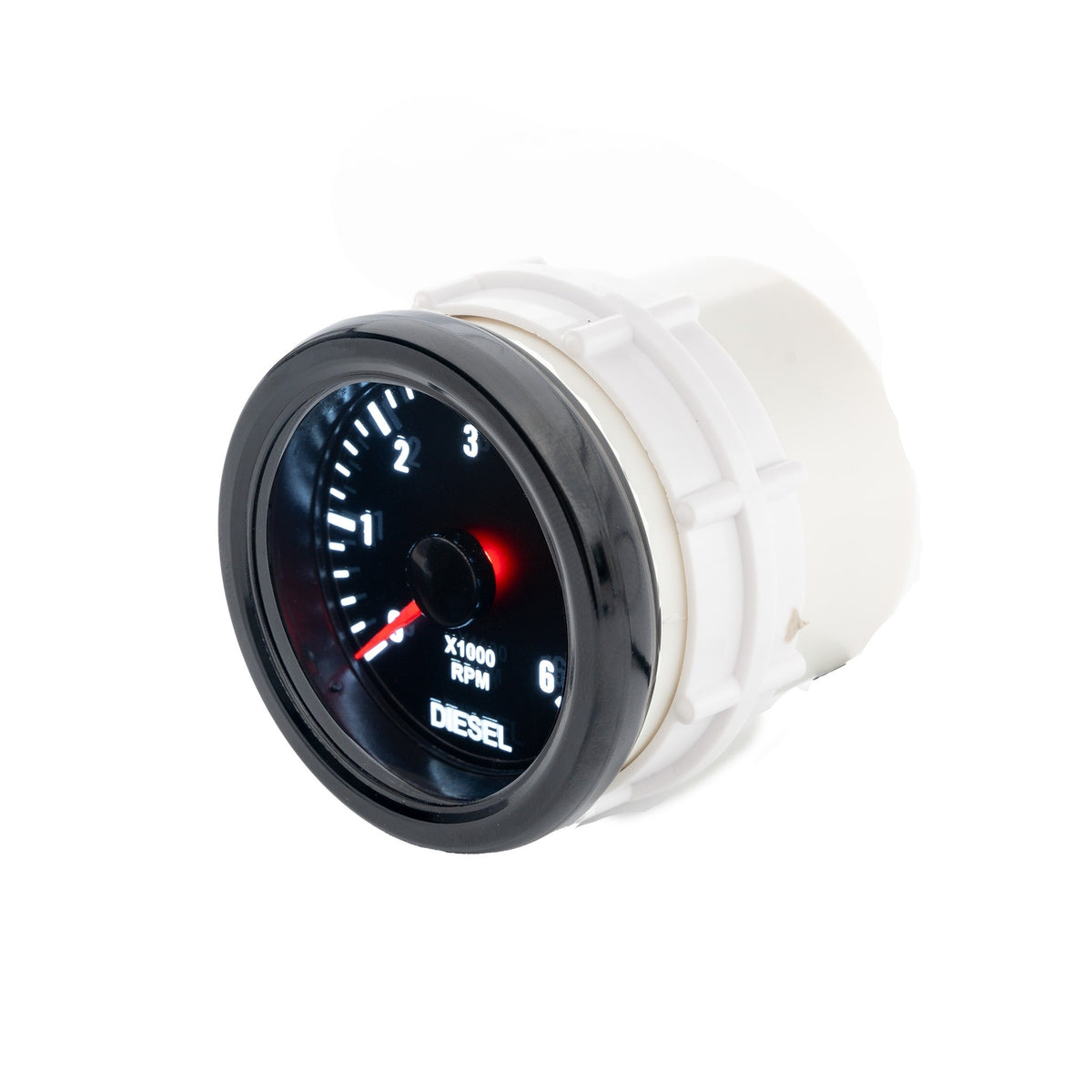 JOM Compte-tours Additionnel Diesel 0-6.000RPM Noir Ø52mm Noir Rally