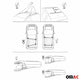 Barres de toit transversales pour VW Golf Sportsvan 2014-2019 Aluminium Gris