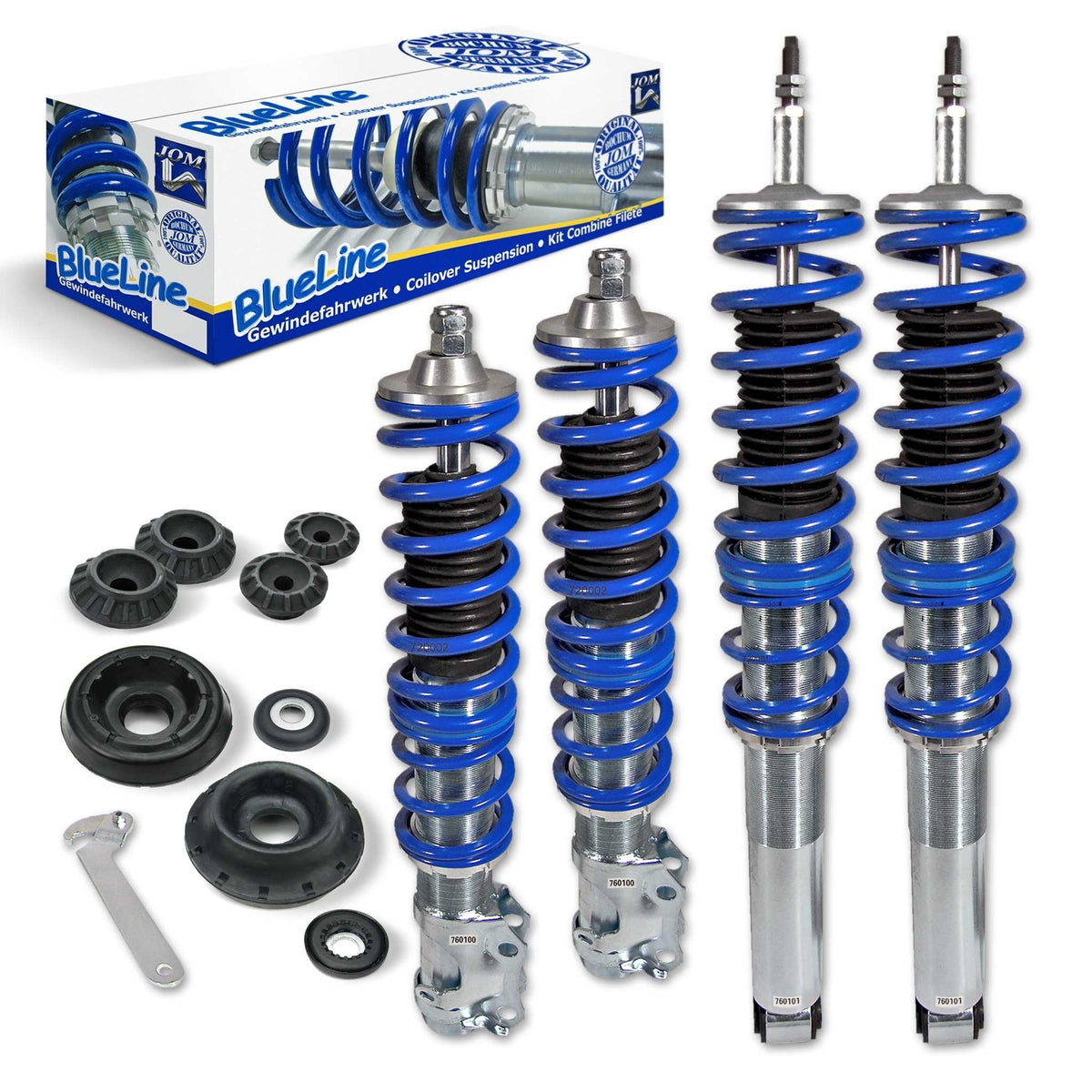 JOM BlueLine Combinés Filetés pour VW Golf 3/Vento 1994-1997 et Cabriolet 1993-1998
