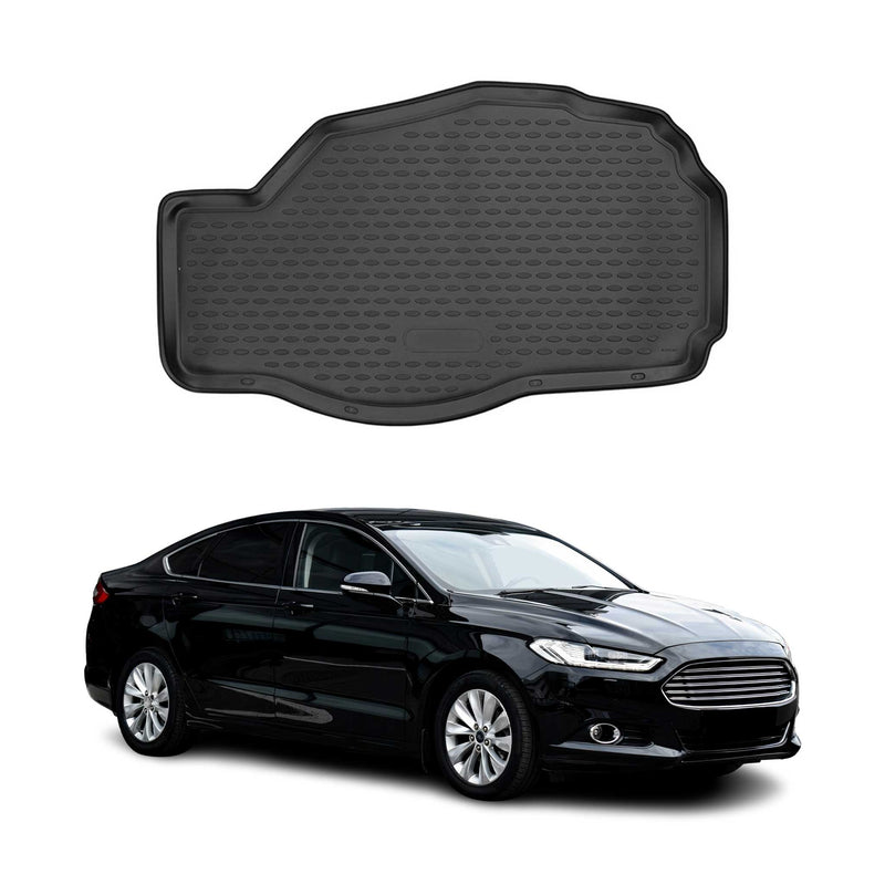 Tapis de Coffre pour Ford Mondeo mk5 Berline 2014-2022 TPE Noir