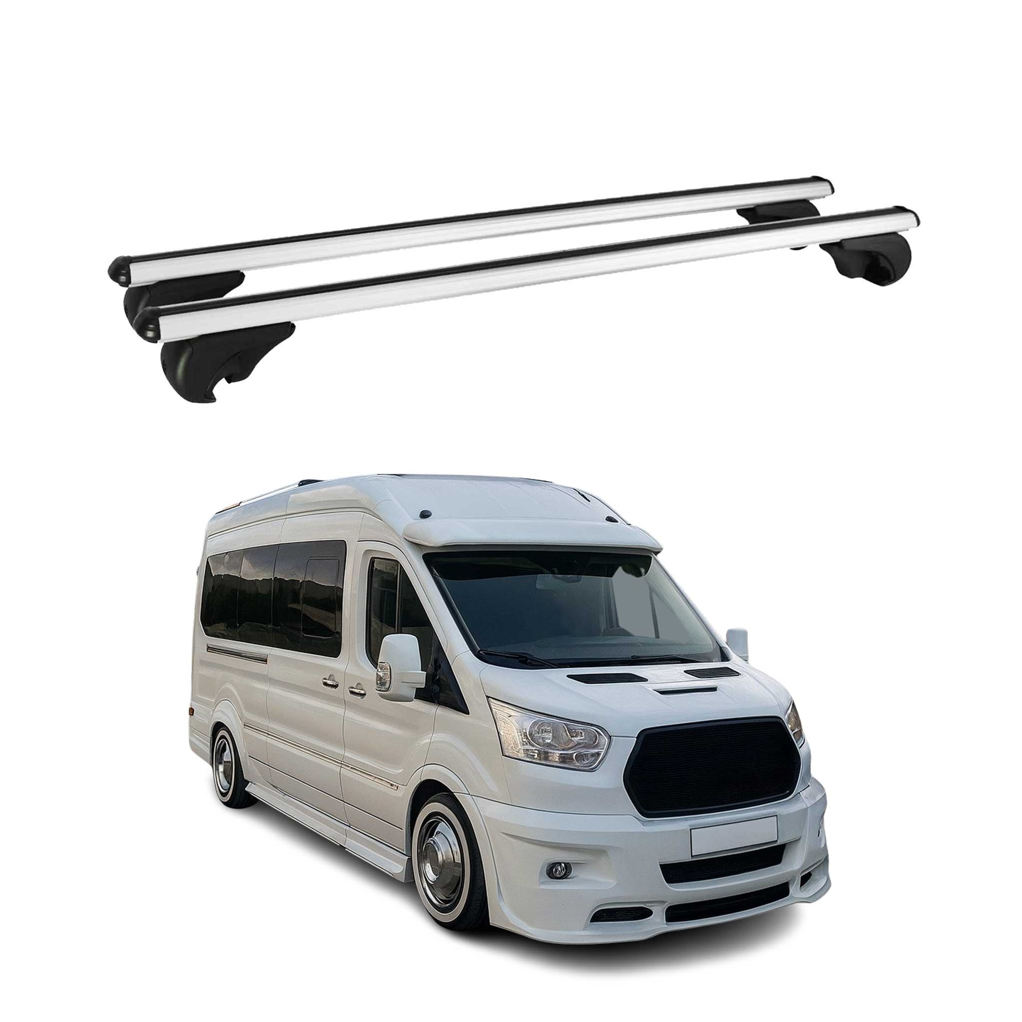 Barres de toit Transversales pour Ford Transit 2015-2026 Aluminium Argent