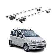 Barres de toit transversales pour Fiat Panda III Cross 2012-2026 Alu Gris 2x ABE
