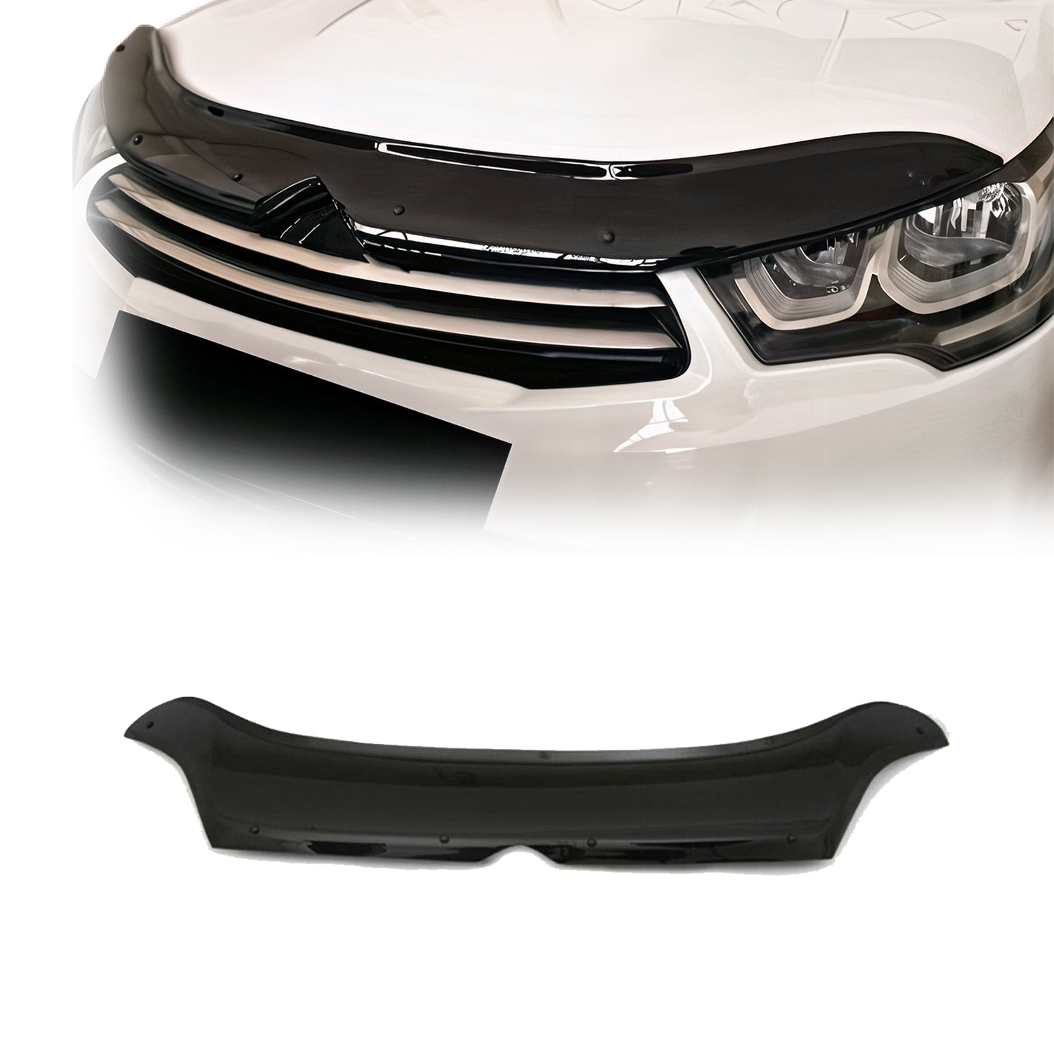 Deflecteurs d'air capot de voiture pour Citroen C4 2010-2020 HB Acrylique Noir