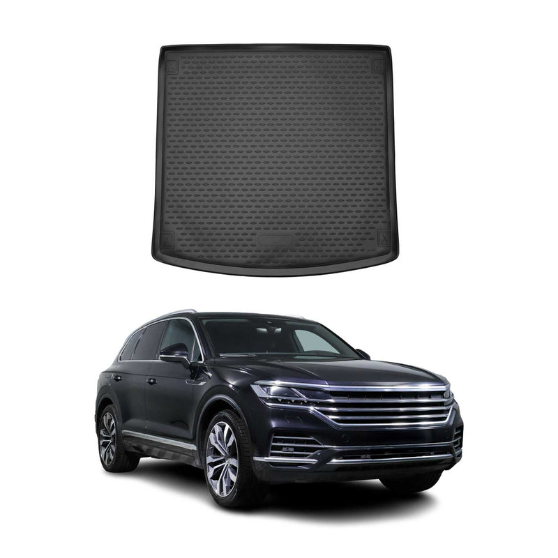 Tapis de Coffre pour VW Touareg 2018-2021 Noir TPE