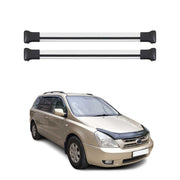 OMAC Barres de toit en aluminium pour Kia Carnival II 2006-2014 Gris 2Pcs