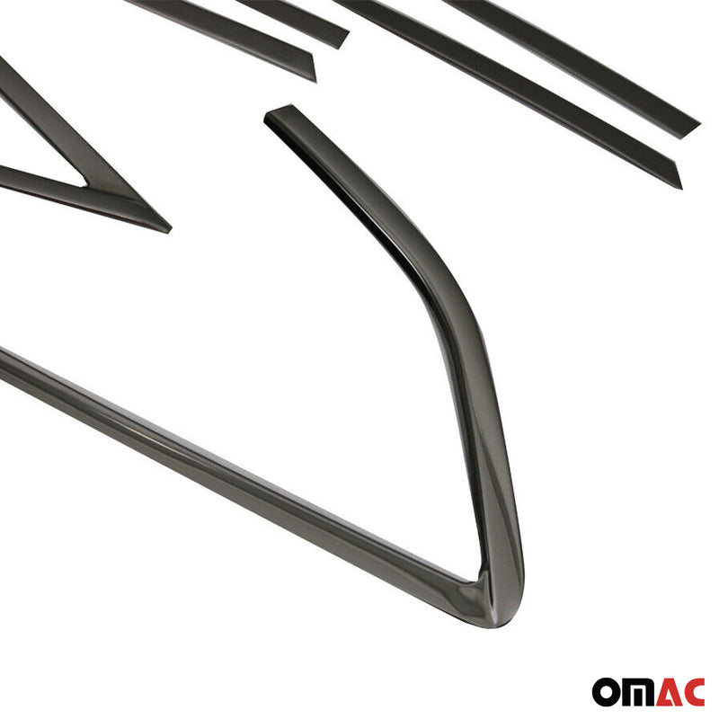 Baguettes pour contour Latérales pour Ford Focus III 2011-2018 inox chrome fonce