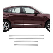 Garniture baguette de porte latérale pour BMW X4 F26 2014-2018 inox Chromé 4pcs