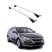Barres de toit Transversales pour Chevrolet Cruze 2012-2015 Fer Argent