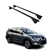 Barres de toit Transversales pour Nissan X-Trail 2014-2021 Acier Noir