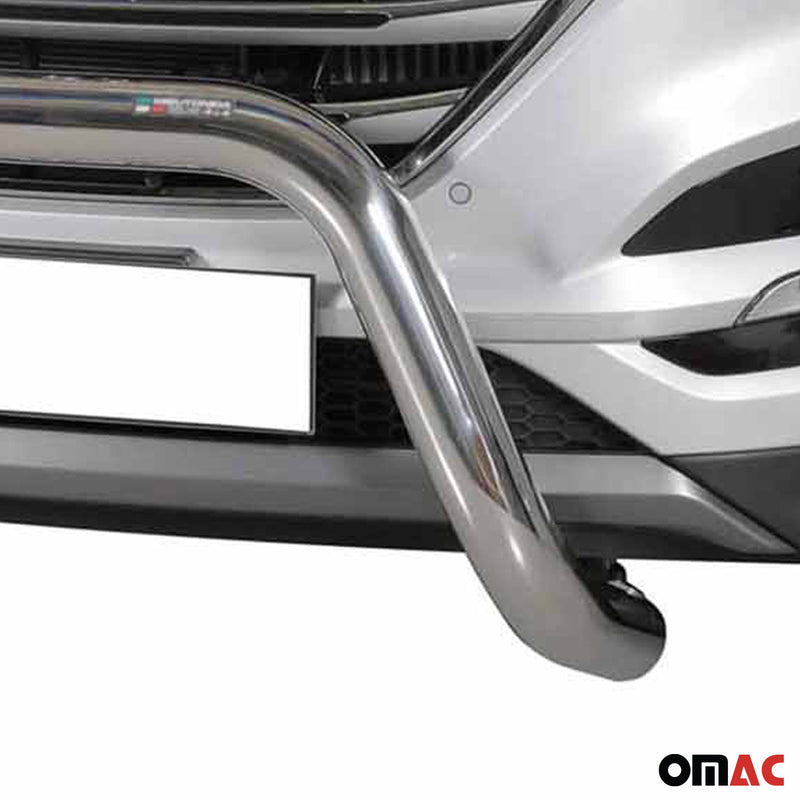 Pare-buffle Avant pour Hyundai Tucson 2015-2018 76 mm en Acier Gris