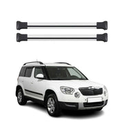 Barres de toit transversales pour Skoda Yeti 2009-2017 Aluminium Gris