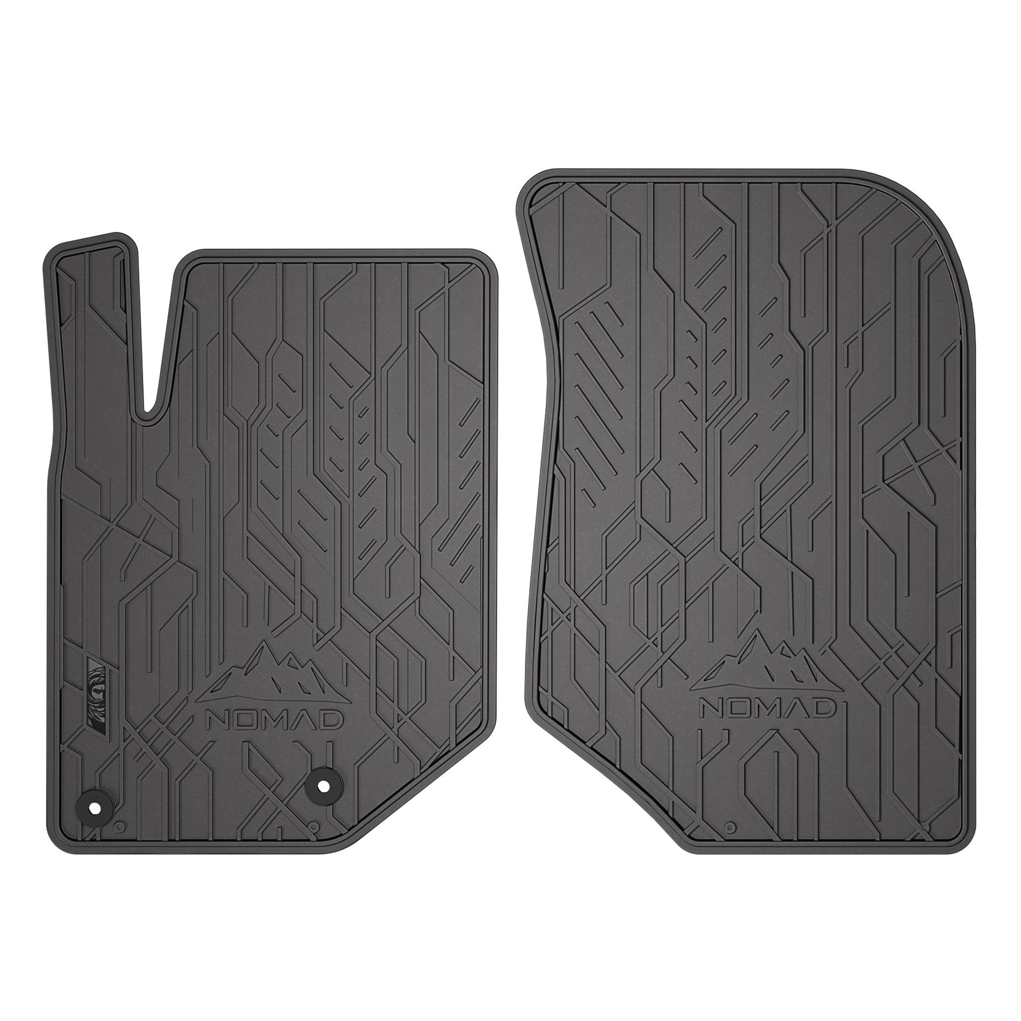 Tapis de Sol de Voiture pour Opel Mokka B 2021-2026 Caoutchouc Durable Noir 2Pcs
