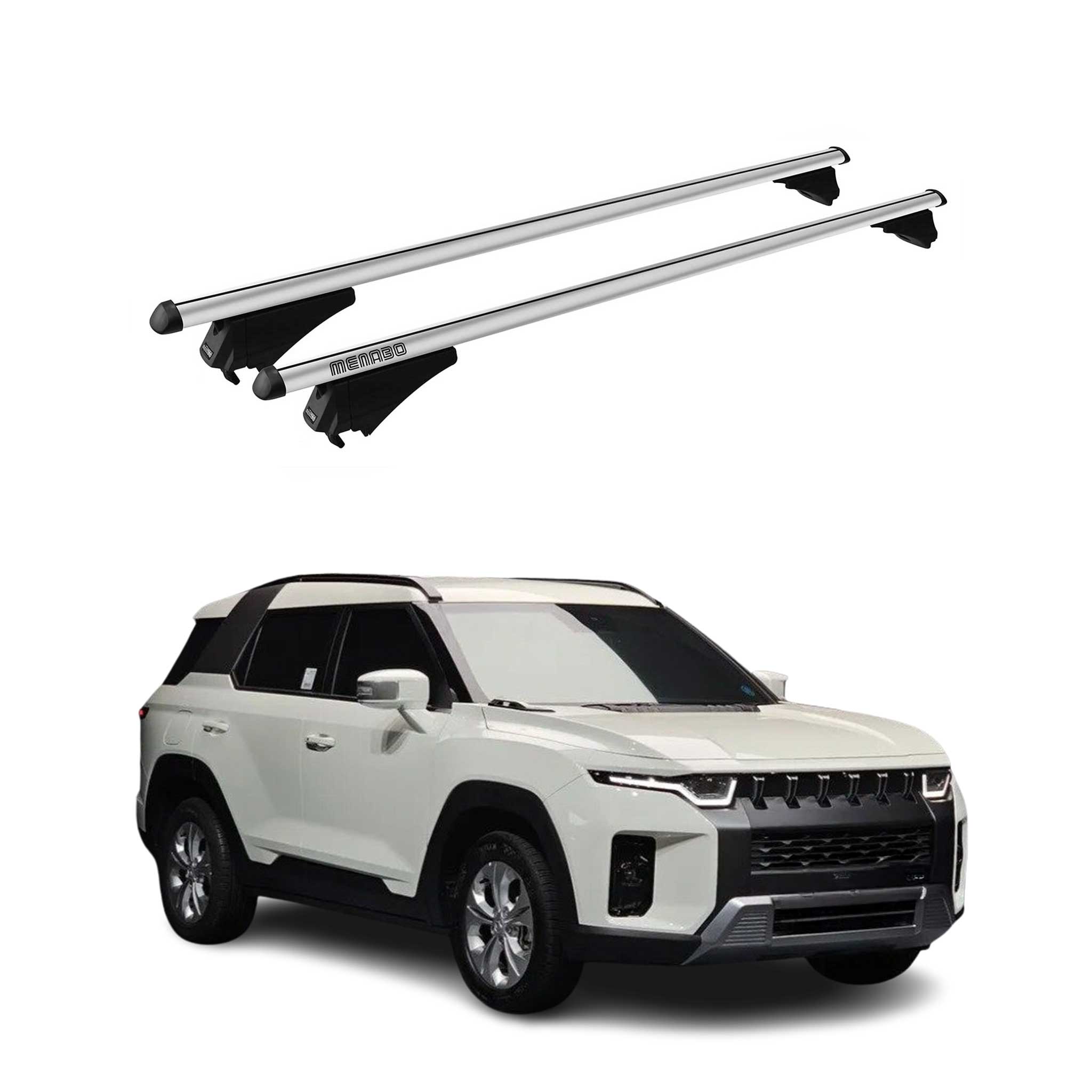 2022-2026 Ssangyong Torres (J100) Tiger Barres de toit transversales Gris