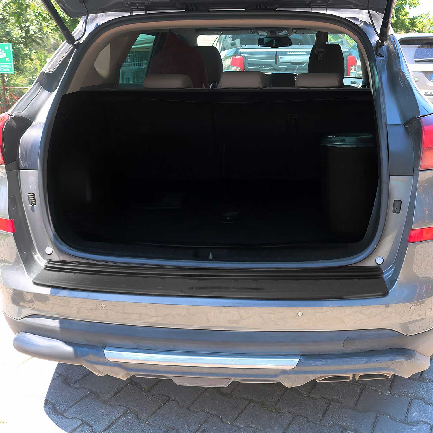 Protection de Pare-Chocs pour Hyundai Tucson III 2019-2021 FL noir brillant