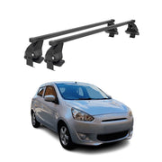 Barres Transversales Menabo pour Mitsubishi Mirage HB 2012-2016 Noir