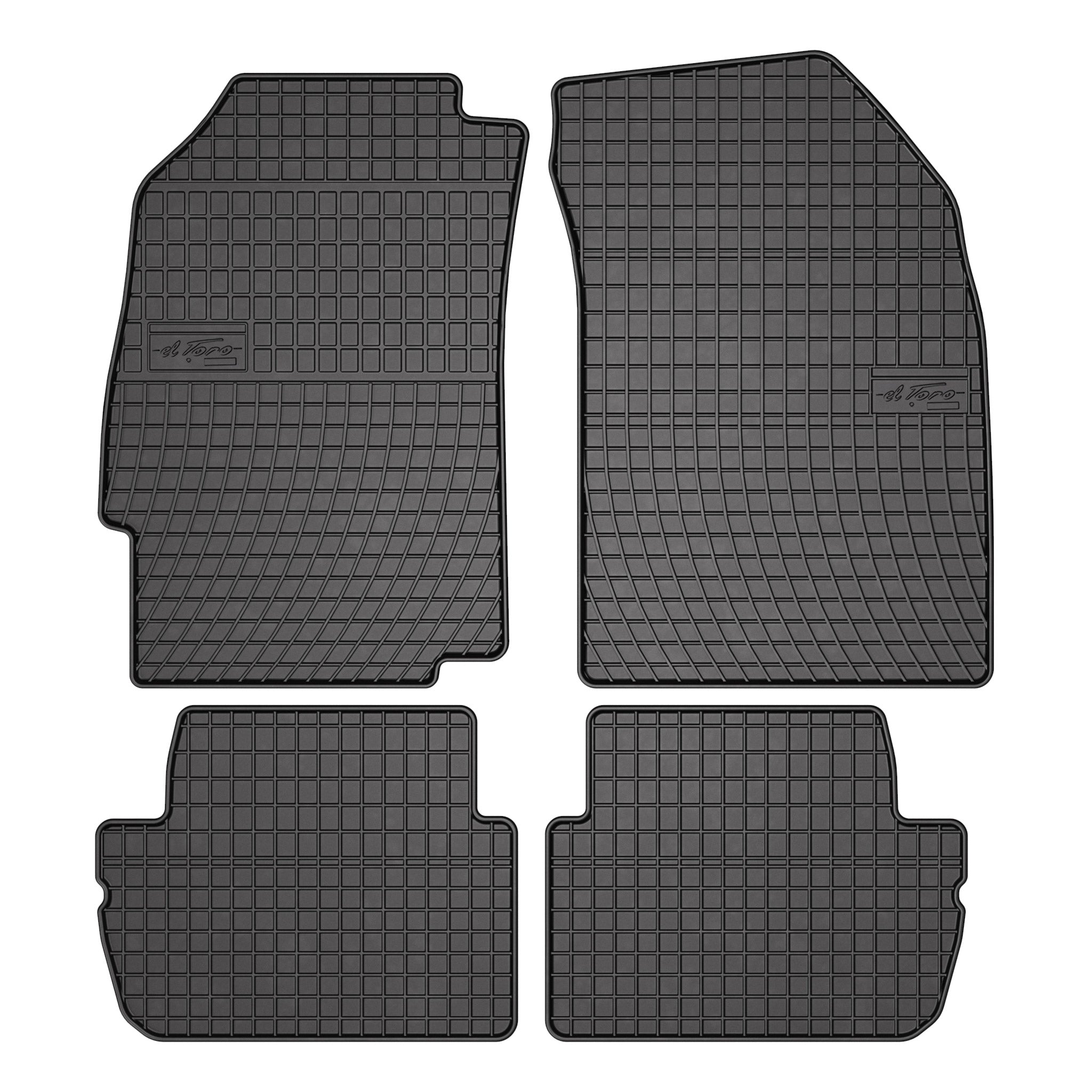 OMAC Tapis de Sol pour Chevrolet Spark 2009-2015 Caoutchouc Noir