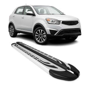 Marchepieds Latéraux pour Ssangyong Korando 2011-2019 Aluminium Gris 2Pcs