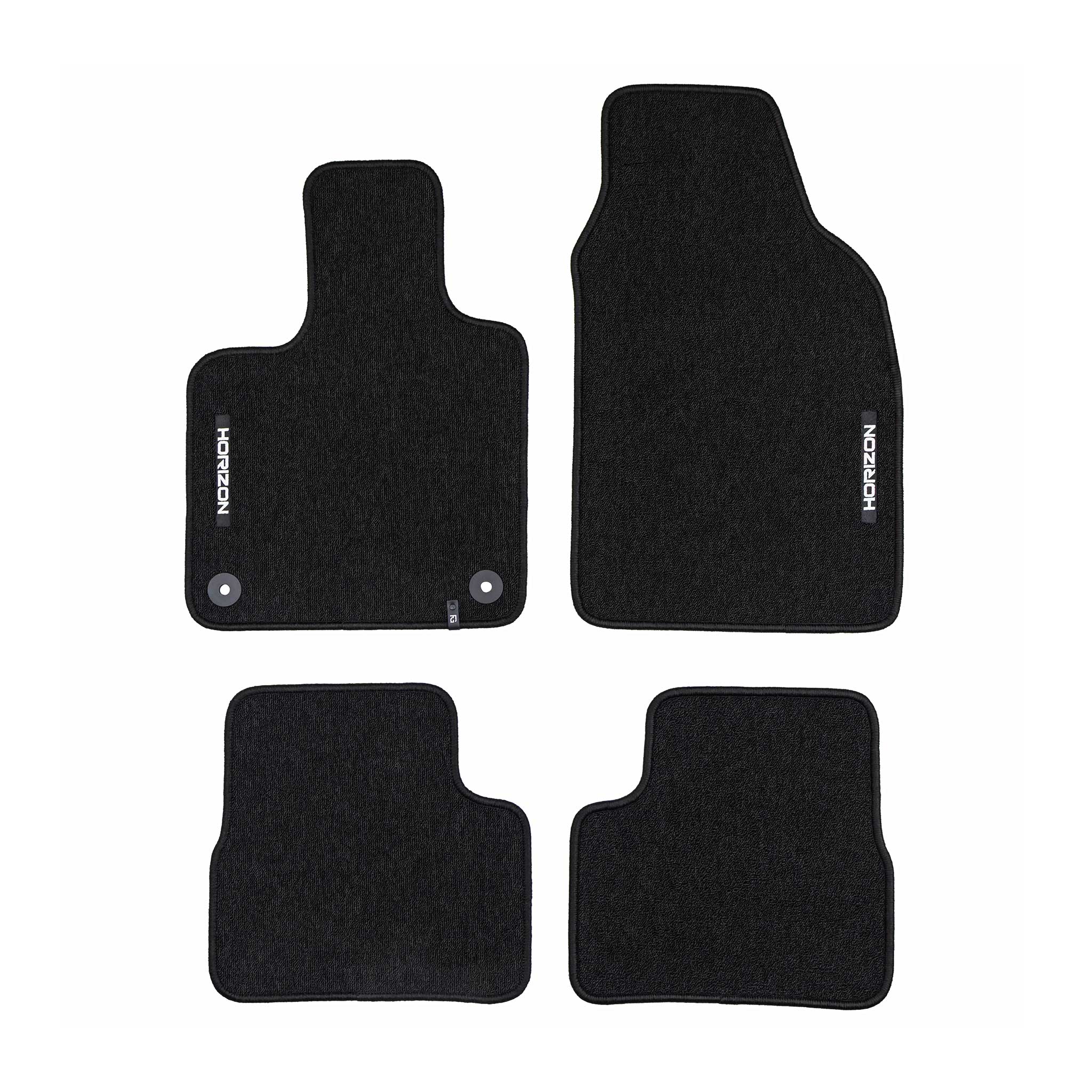 Tapis de Sol de Voiture pour Fiat 500E II 2020-2025 Velours Imperméable 4Pcs