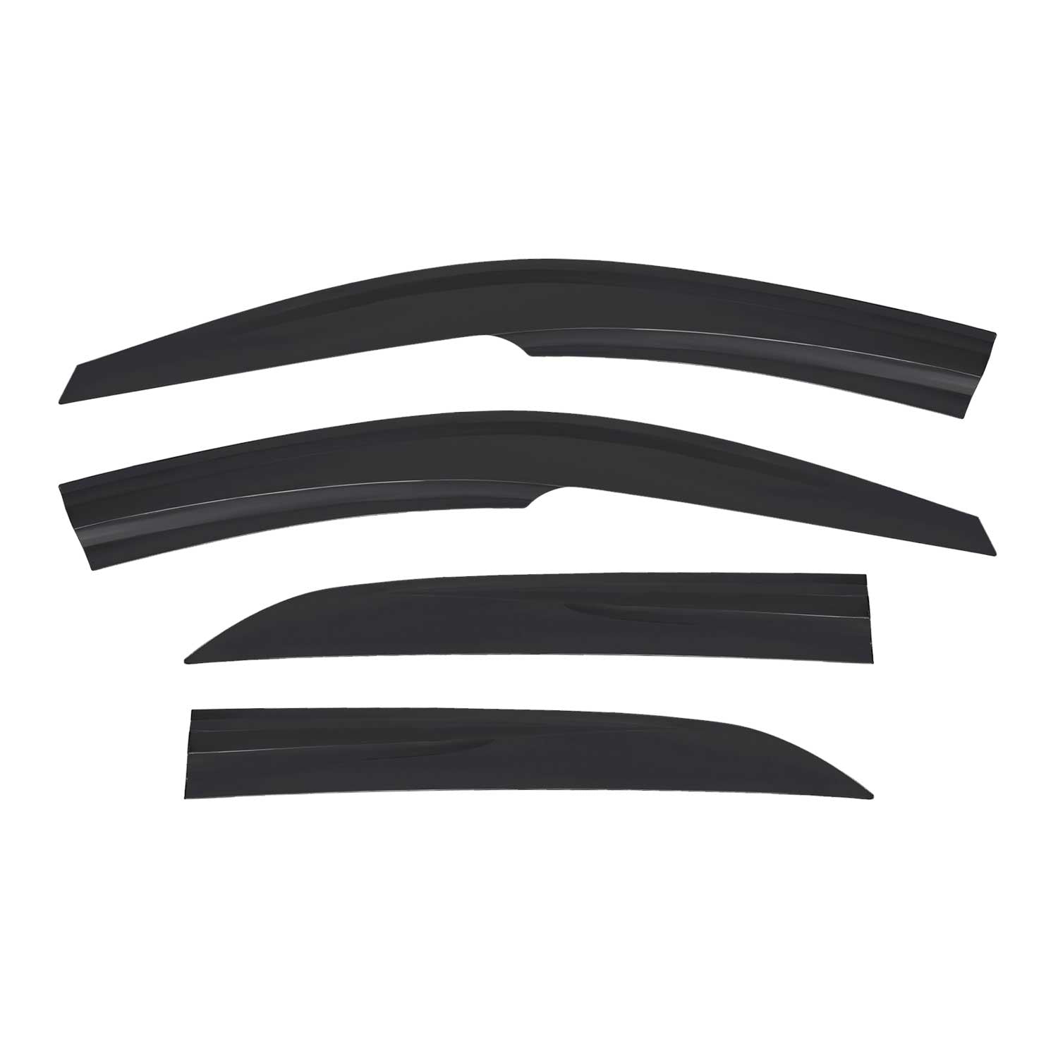 Déflecteurs de Vent pluie d'air pour Hyundai i20 2014-2020 HB Acrylique Noir 4x