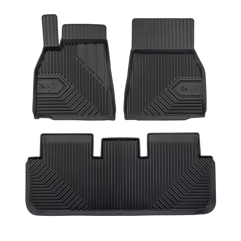 Tapis de Sol de Voiture pour Tesla Model S 2021-2025 FL TPE Imperméable 3Pcs