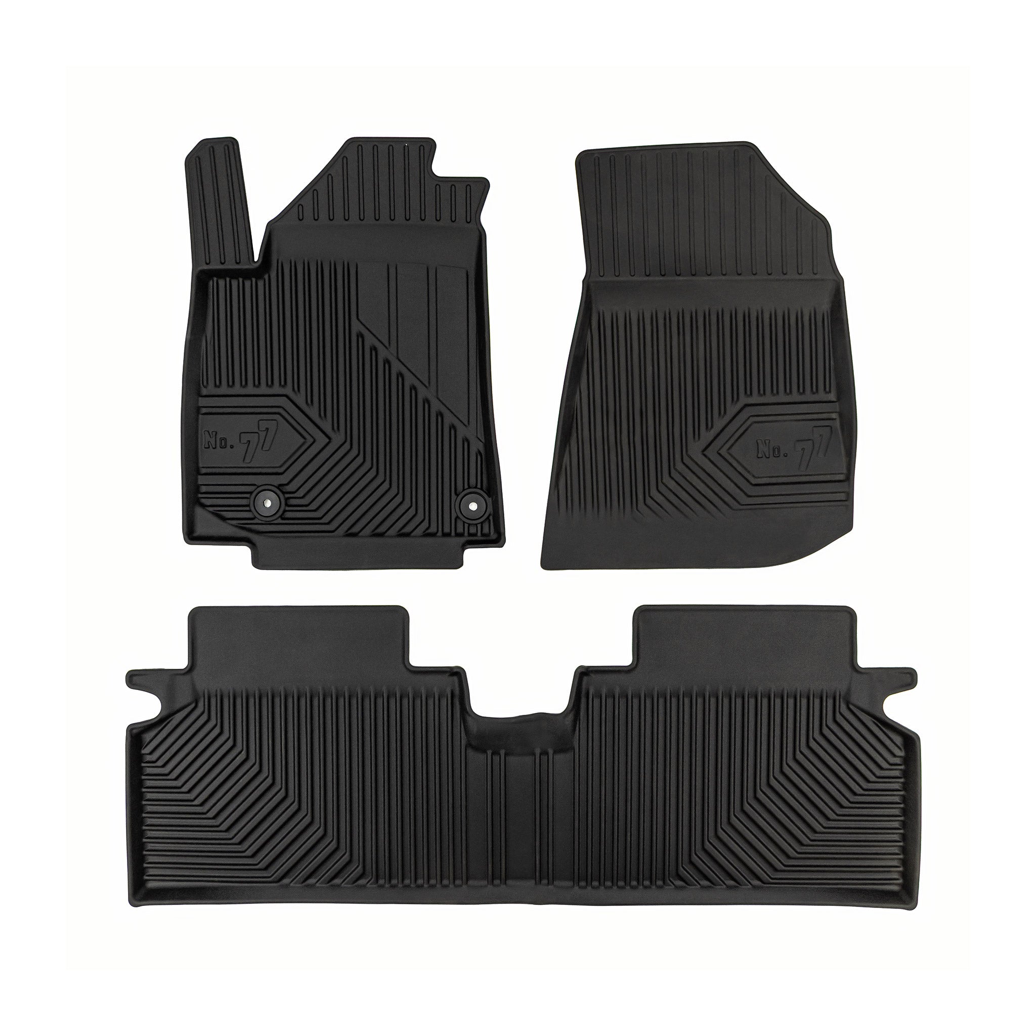 Tapis de Sol de Voiture pour Kia Niro EV II 2022-2025 TPE Imperméable Noir 3Pcs