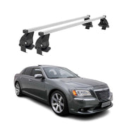 Barres de toit transversales pour Lancia Thema 2011-2014 Acier Gris