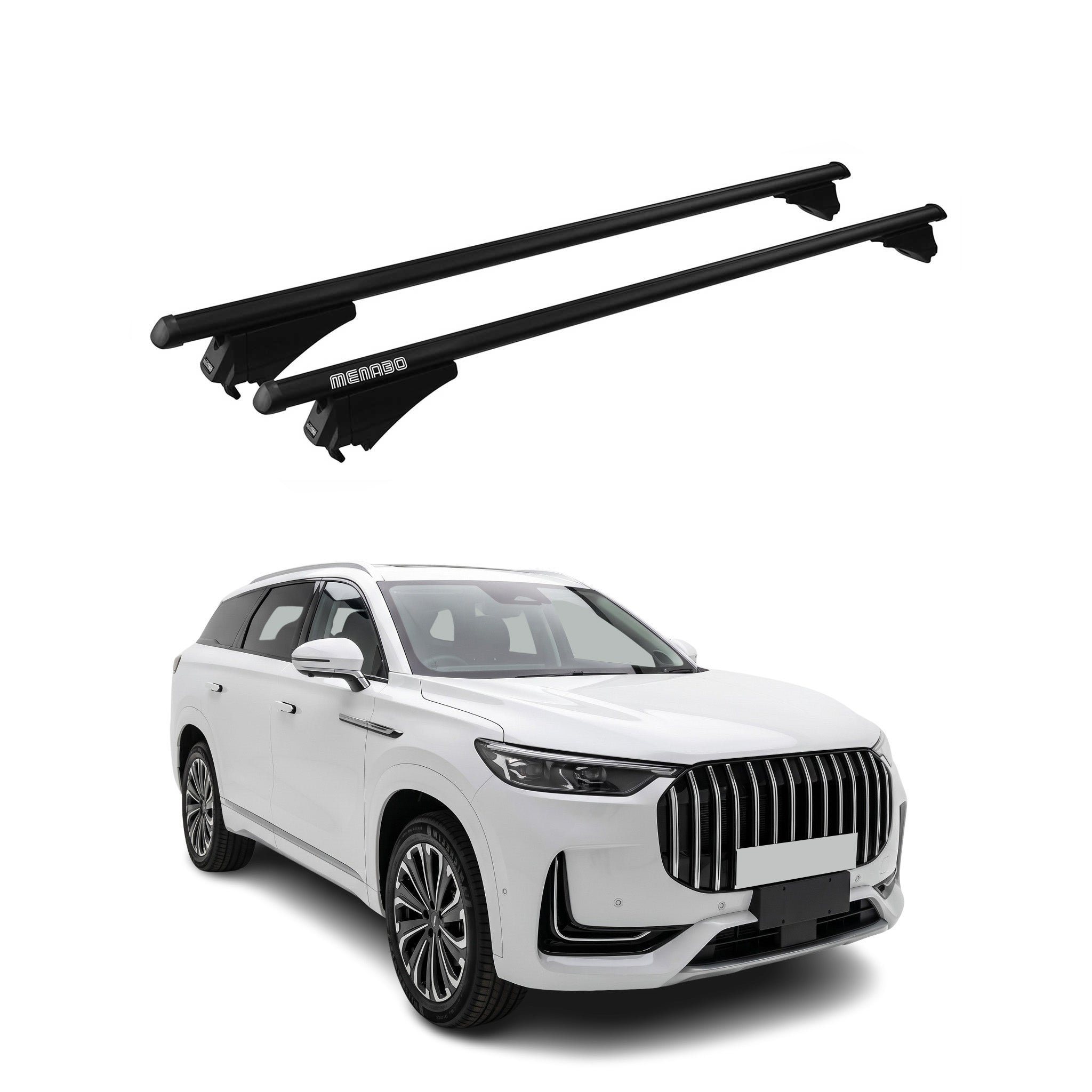 Tiger Barres de toit transversales pour Jaecoo J8 2025-2026 Noir