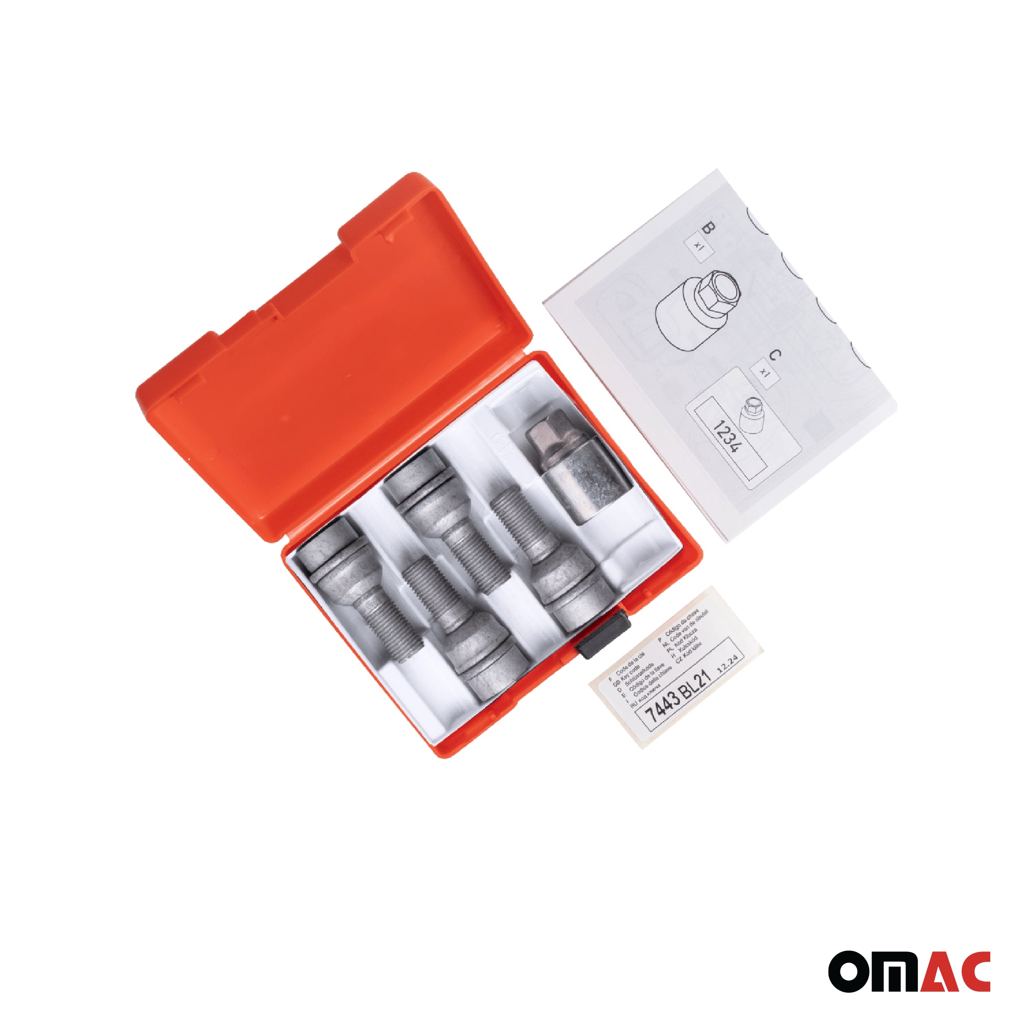 Vis de roue antivol pour Audi Q7 2006-2015 Acier Gris lot de 4 M14X1,5