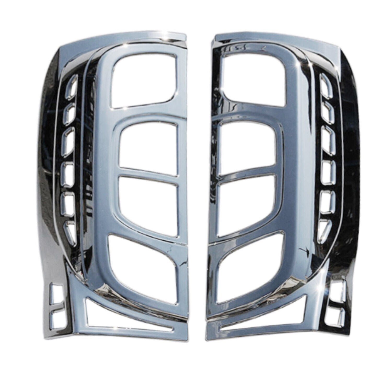 Cadre de Feu Stop Arrière pour Fiat Fiorino / Qubo 2008-2024 ABS Chromé 2 Pcs