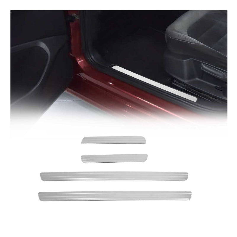 Seuils de porte pour VW Golf 7 2012-2025 en acier inox Chromé
