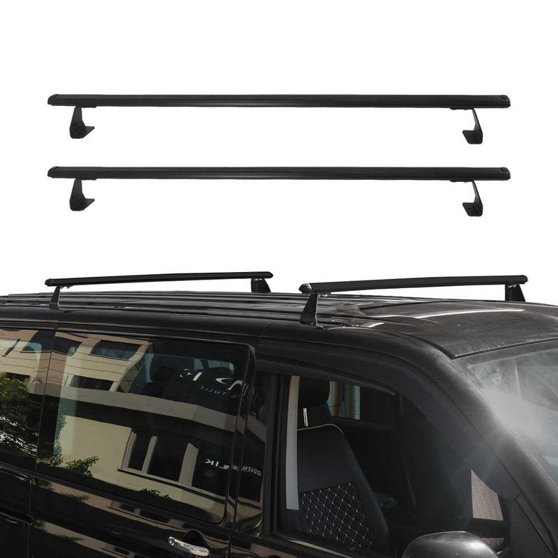 Barres de toit longitudinales pour VW Amarok mk2 2022-2025 Alu Noir 2x