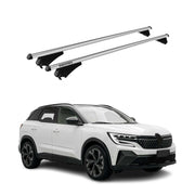 Menabo Barres de toit transversales pour Renault Austral 2022-2025 Alu Gris 2x