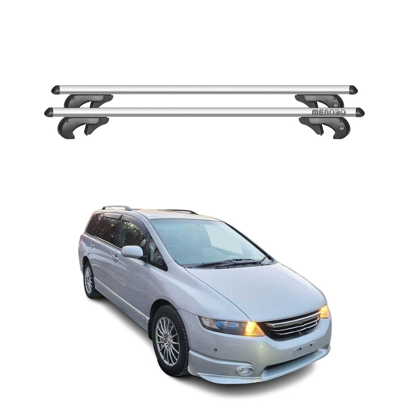 Barres de toit transversales pour Honda Odyssey 2003-2008 90kg Alu Gris
